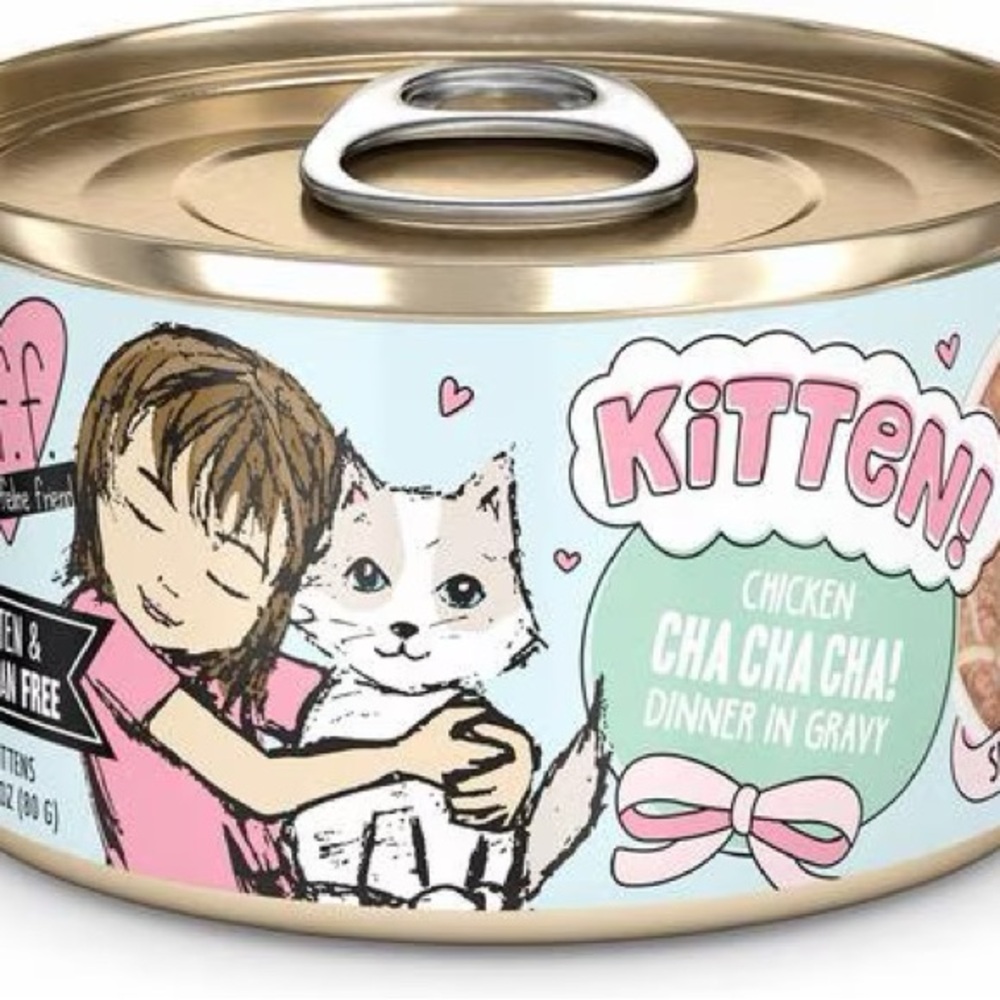 Weruva BFF Kitten Chicken Cha Cha Cha Wet Cat Food, 2.8-oz can - Case of 9